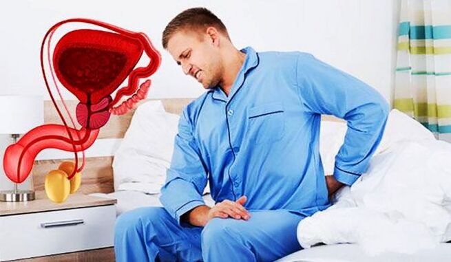 pain in the lower back due to prostatitis